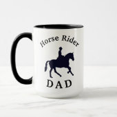 De beste 'Horse Rider DAD' ooit! Vaderdag Mok (Links)