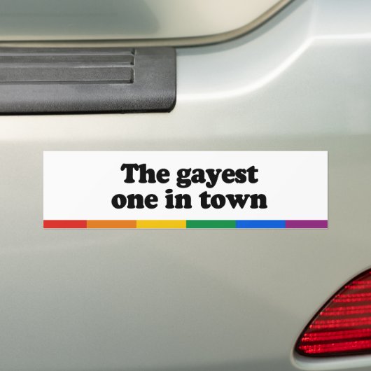 De beste in de stad bumpersticker (Op auto)