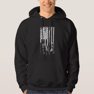 De beste jachtmethode Vist de vlag van de Verenigd Hoodie