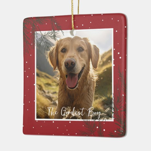 De Beste Jongen (Meisje) | Foto Huisdier Herdenkin Keramisch Ornament (Links)