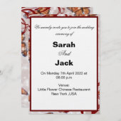 De beste kaart uitnodiging schattig en lief (Voorkant / Achterkant)