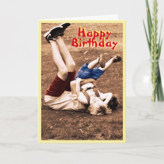 De beste kaart van de Verjaardag van de Broer (Voorkant)