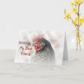 De beste Kaart van de Verjaardag van de Kip van de (Gele Bloem)