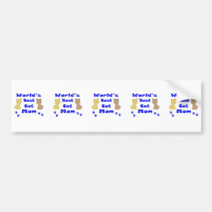 De beste kat-mam ter wereld bumpersticker