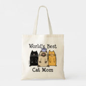 De beste kat-mam ter wereld tote bag (Achterkant)