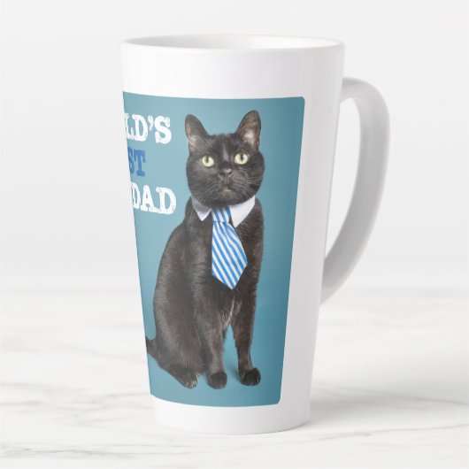 De beste kat-pap ter wereld latte mok (Rechterhoek)