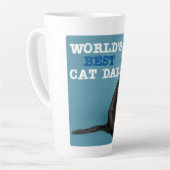 De beste kat-pap ter wereld latte mok (Linkerhoek)