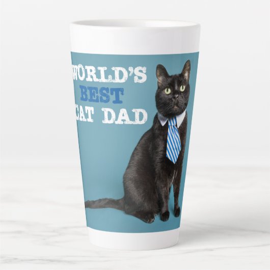 De beste kat-pap ter wereld latte mok (Voorkant)
