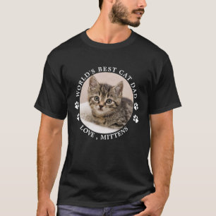 De beste kat-pap ter wereld schildert aangepaste f t-shirt