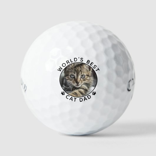 De beste kat-pap ter wereld schildert foto's golfballen (Voorkant)