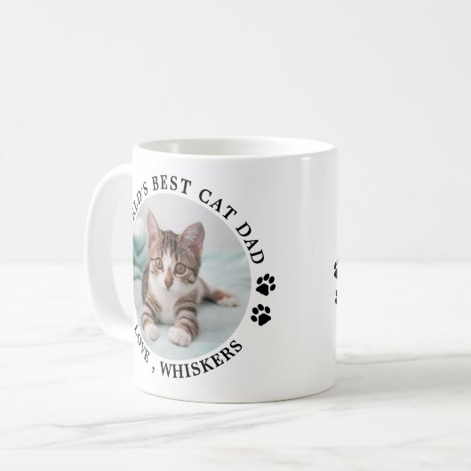 De beste kat-pap ter wereld schildert foto's koffiemok (Voorkant links)