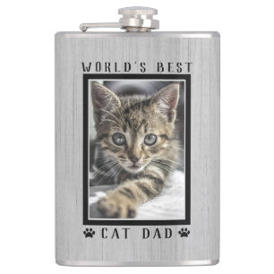 De beste kat van de wereld schildert foto's Robuus Heupfles