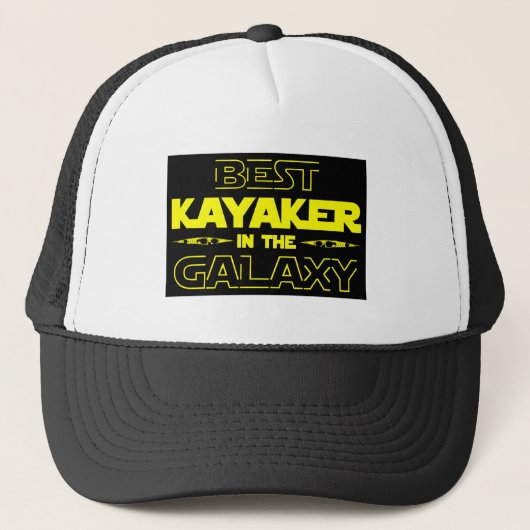 De beste kayaker in de melkweg trucker pet (Voorkant)