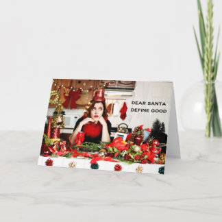 De "beste Kerstman, bepaalt Goed " Feestdagen Kaart
