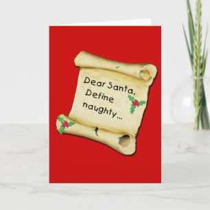 De beste Kerstman… bepaalt Ongehoorzame T-shirts, Feestdagen Kaart
