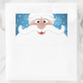 De beste kerstman rechthoekige sticker (Tas)