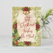 De beste kerstwens voor jou! Wenskaart (Staand voorkant)