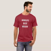 De beste Kisser ter wereld T-shirt (Voorkant volledig)