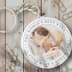 De beste Klassieke Eenvoudige Foto van Nana ter we Sleutelhanger