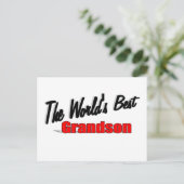 De beste kleinzoon ter wereld briefkaart (Staand voorkant)