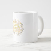 De beste koffiedrinker extra grote beker (Voorkant rechts)