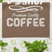 De beste koffiewinkel theedoek (Gevouwen)