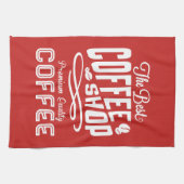 De beste koffiewinkel theedoek (Horizontaal)