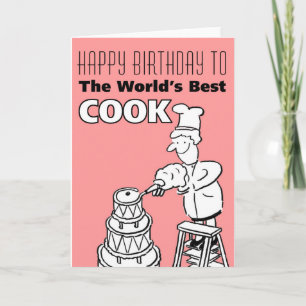 De beste kok ter wereld - Happy Birthday Kaart