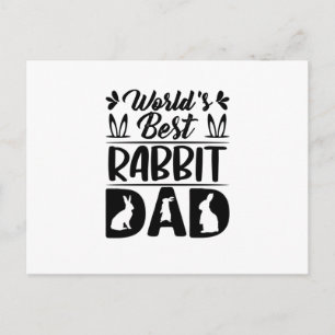 De beste konijn van de wereld, pa-Daughter-Mam-Fun Briefkaart