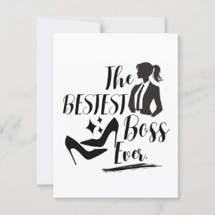 De beste Lady Boss Briefkaart