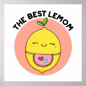 De beste Lemom Funny Lemon Pun Poster (Voorkant)