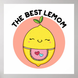 De beste Lemom Funny Lemon Pun Poster
