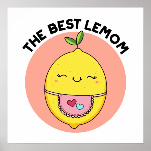 De beste Lemom Funny Lemon Pun Poster (Voorkant)