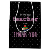 de beste leraar , dank u wel medium cadeauzakje (Achterkant)