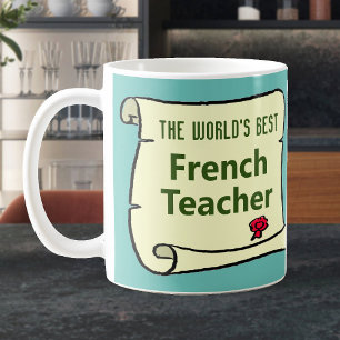 De beste leraar Frans ter wereld. Koffiemok