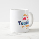 De beste leraar ooit extra grote beker (Voorkant rechts)