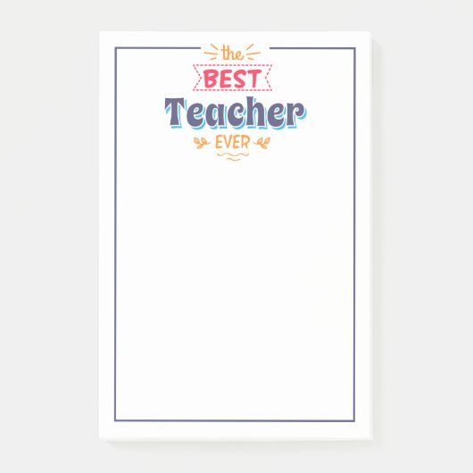 De beste leraar ooit post-it® notes (Voorkant)