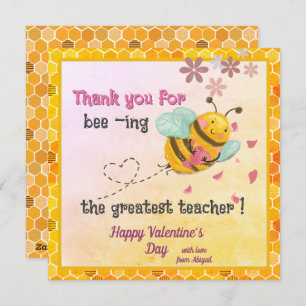 De beste leraar Valentijnsdag Feestdagenkaart
