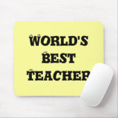 De beste lerares mousepad ter wereld muismat (Met muis)