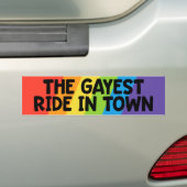 De beste loade in de stad Gay Pride LGBTQ Bumpersticker (Op auto)