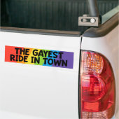 De beste loade in de stad Gay Pride LGBTQ Bumpersticker (Op Truck)