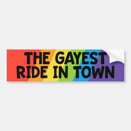 De beste loade in de stad Gay Pride LGBTQ Bumpersticker (Voorkant)