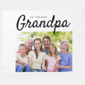 De beste maatfoto van opa fleece deken (Voorkant (Horizontaal))