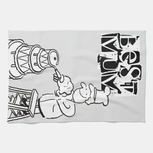 De beste makreelmaker die reuzensnoer decorreert theedoek (Horizontaal)