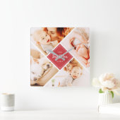 De beste mam ooit moderne aangepaste foto's vierkante klok (Huis)