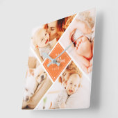 De beste mam ooit moderne aangepaste foto's vierkante klok (Hoek)