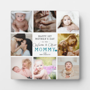De beste mama ter wereld - Happy 1st Mother's Day Fotoplaat