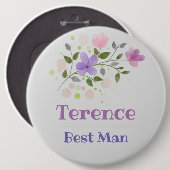 De beste Man Button Badge (Voorkant /achterkant)