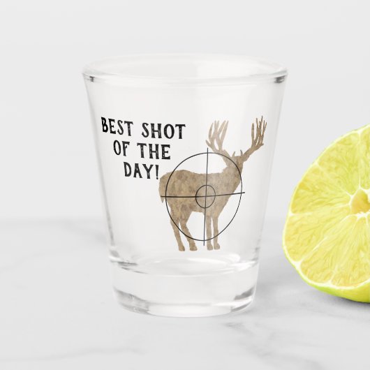 De beste manier om dag te jagen shot glas (Voorkant)