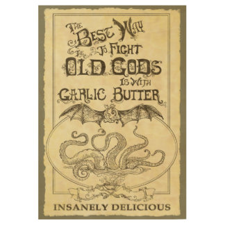 De beste manier om de oude goden te bestrijden houten poster